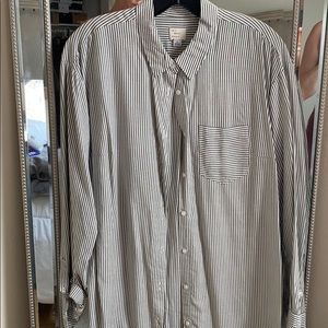 Thin lightweight striped button up